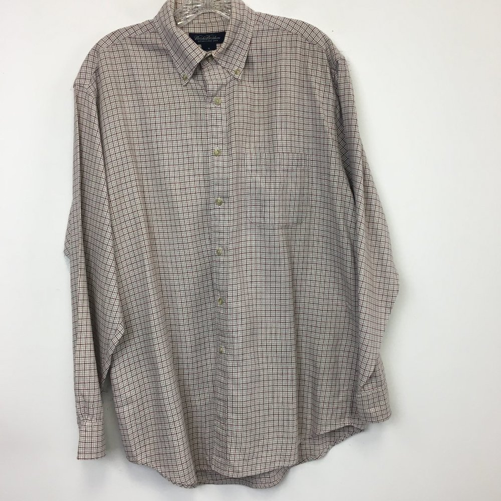 Brooks Brothers Plaid Check Button Down Shirt